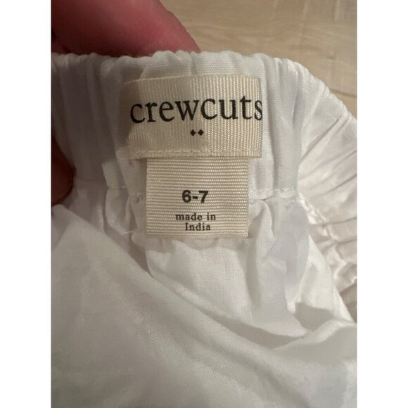 CREWCUTS GIRLS WHITE STRAWBERRY EMBROIDERED SKIRT 6-7 - Picture 6 of 7